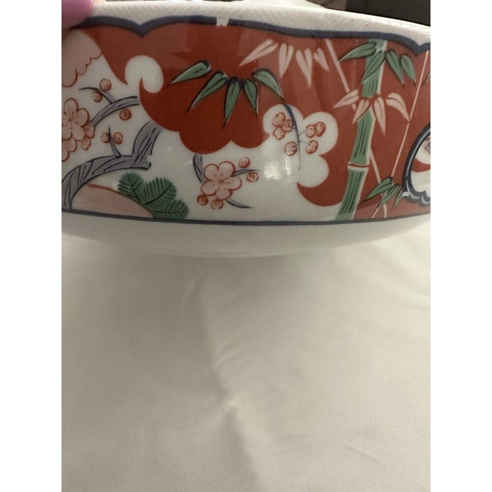 Vintage Georges Briard Heirloom Imari Fine China Large Serving Bowl Oriental 10" - Picture 6 of 16